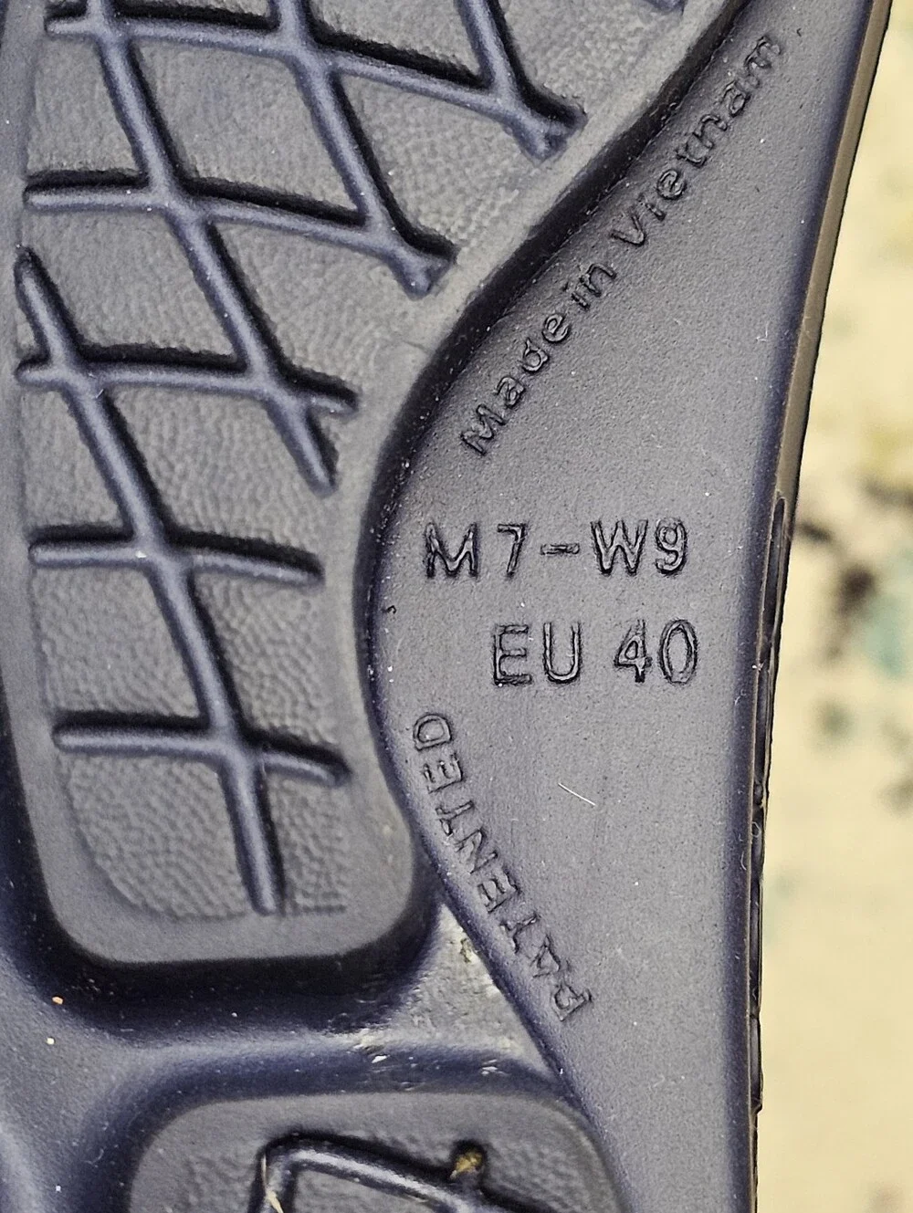 OOFOS OOahh Comfort Slide Sandals Men's Size 7 Navy Blue Slip On Recovery Shoes